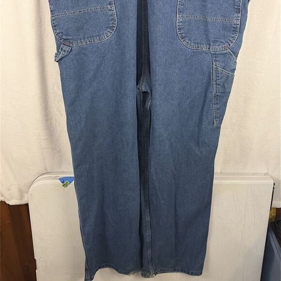 Dickies Men's 8396 Stonewashed Denim Bib Overalls 8396SNB Size 46x32 - Picture 5 of 7